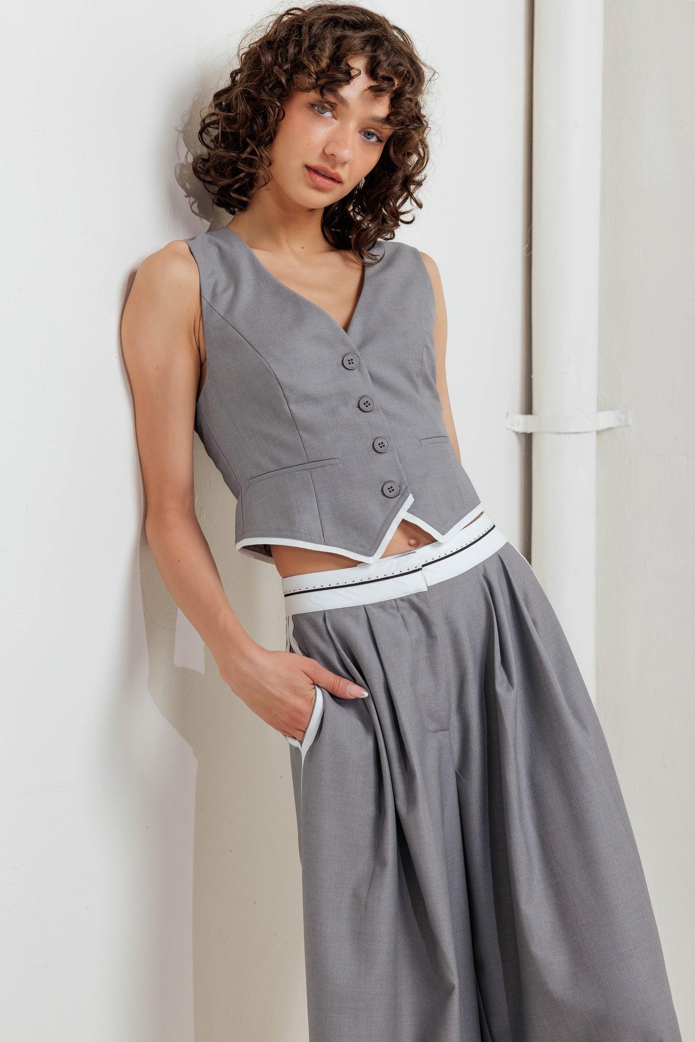 POWER LINES WOVEN VEST Flying Tomato