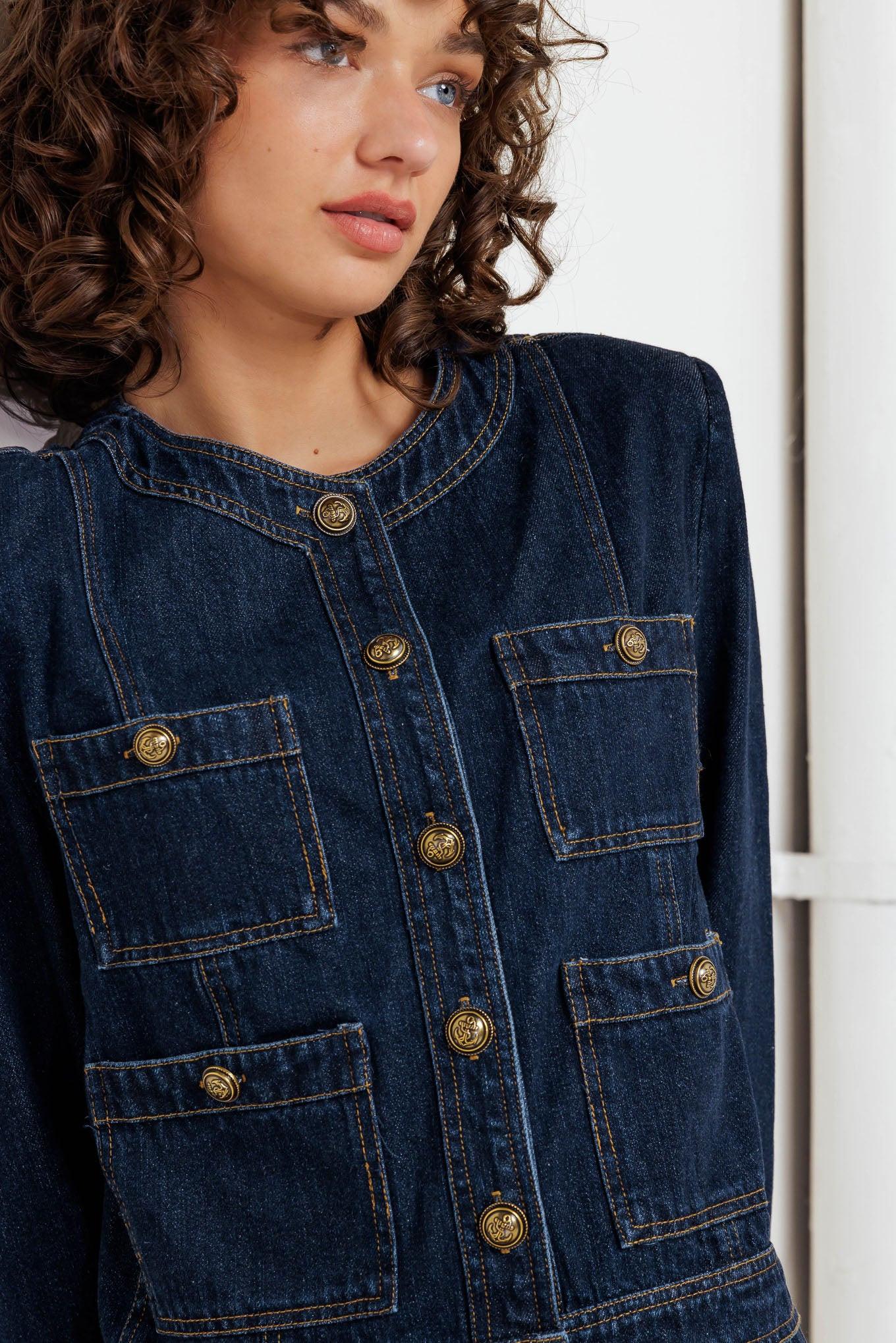 GLAM CODE DENIM JACKET Flying Tomato