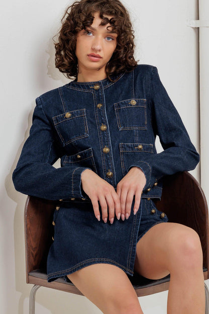GLAM CODE DENIM JACKET Flying Tomato
