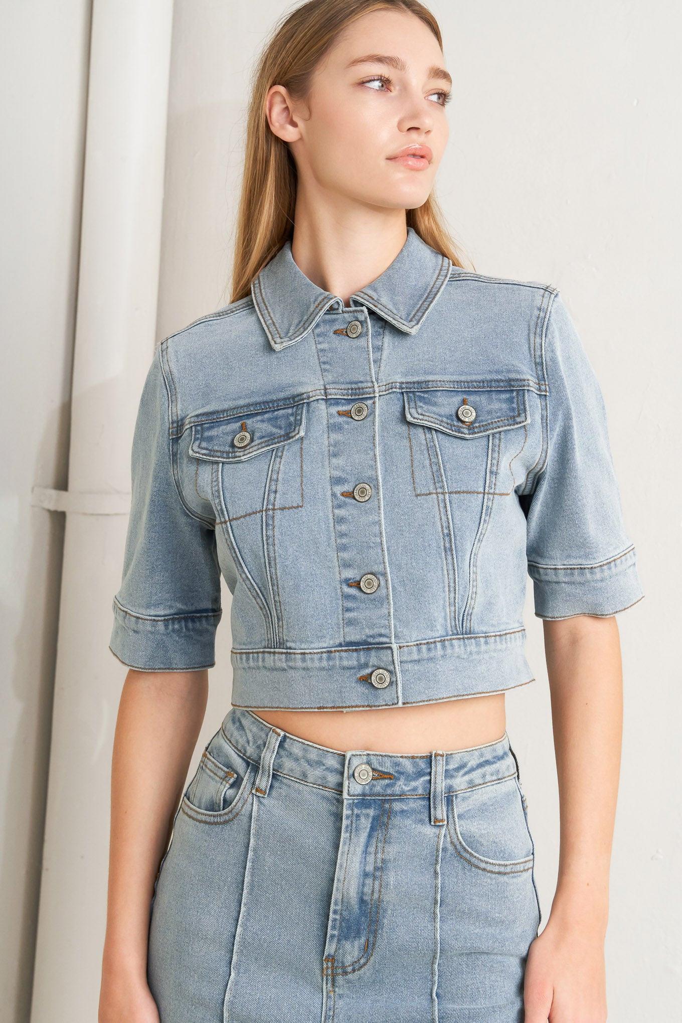 MODERN NEUTRAL DENIM JACKET Flying Tomato