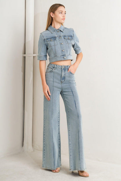 MODERN NEUTRAL DENIM JACKET Flying Tomato