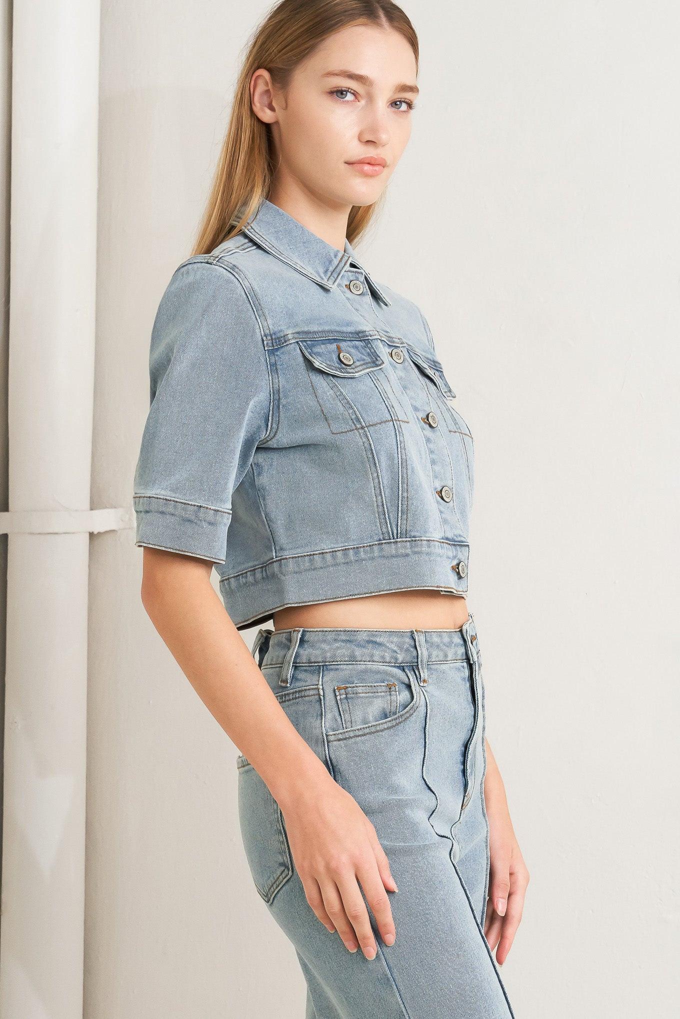 MODERN NEUTRAL DENIM JACKET Flying Tomato