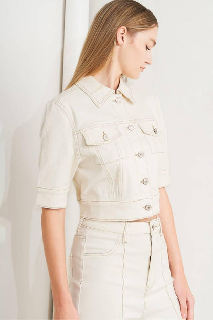 MODERN NEUTRAL TWILL JACKET Flying Tomato