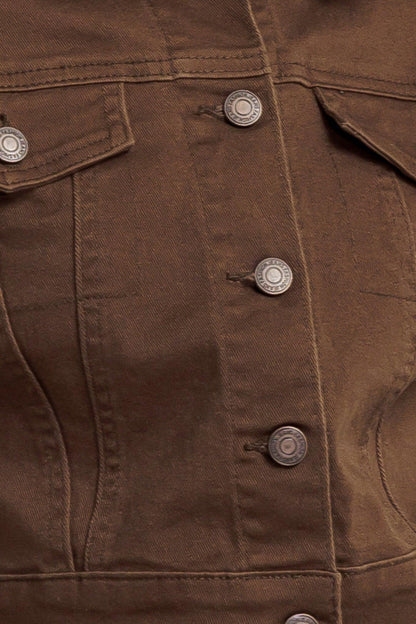 EFFORTLESS EDGE BROWN TWILL JACKET Flying Tomato