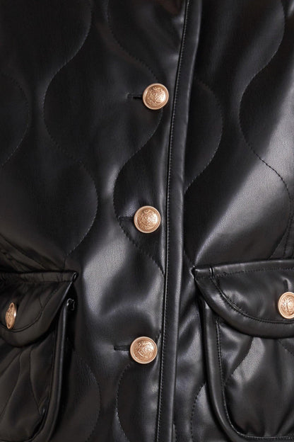 MOTO CHIC FAUX LEATHER JACKET Flying Tomato