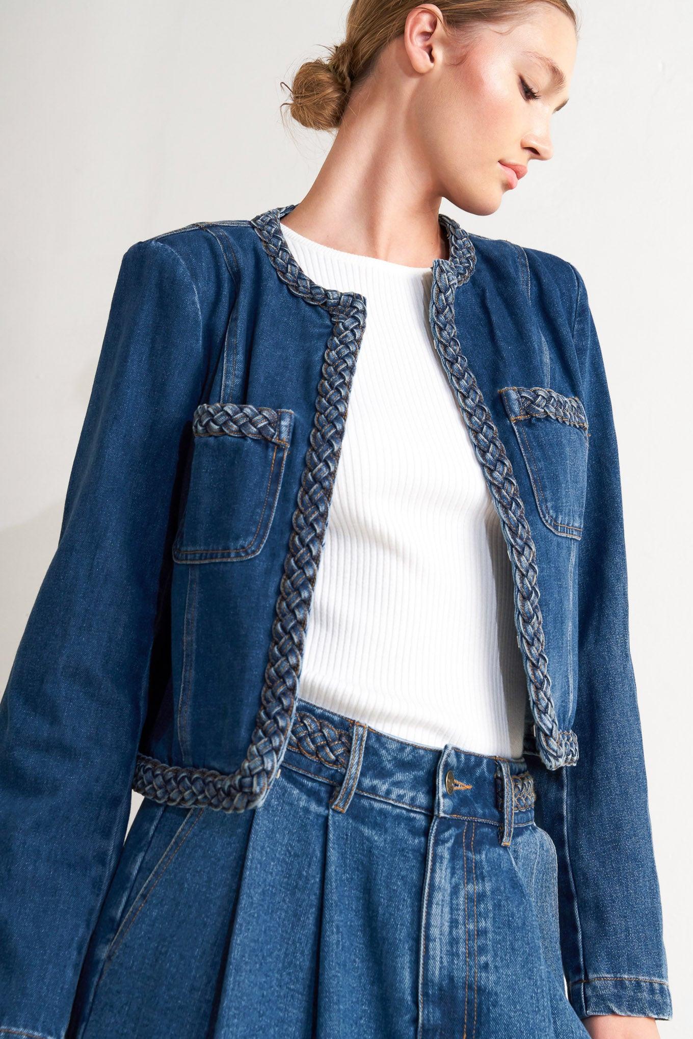 HERITAGE TWIST DENIM JACKET Flying Tomato