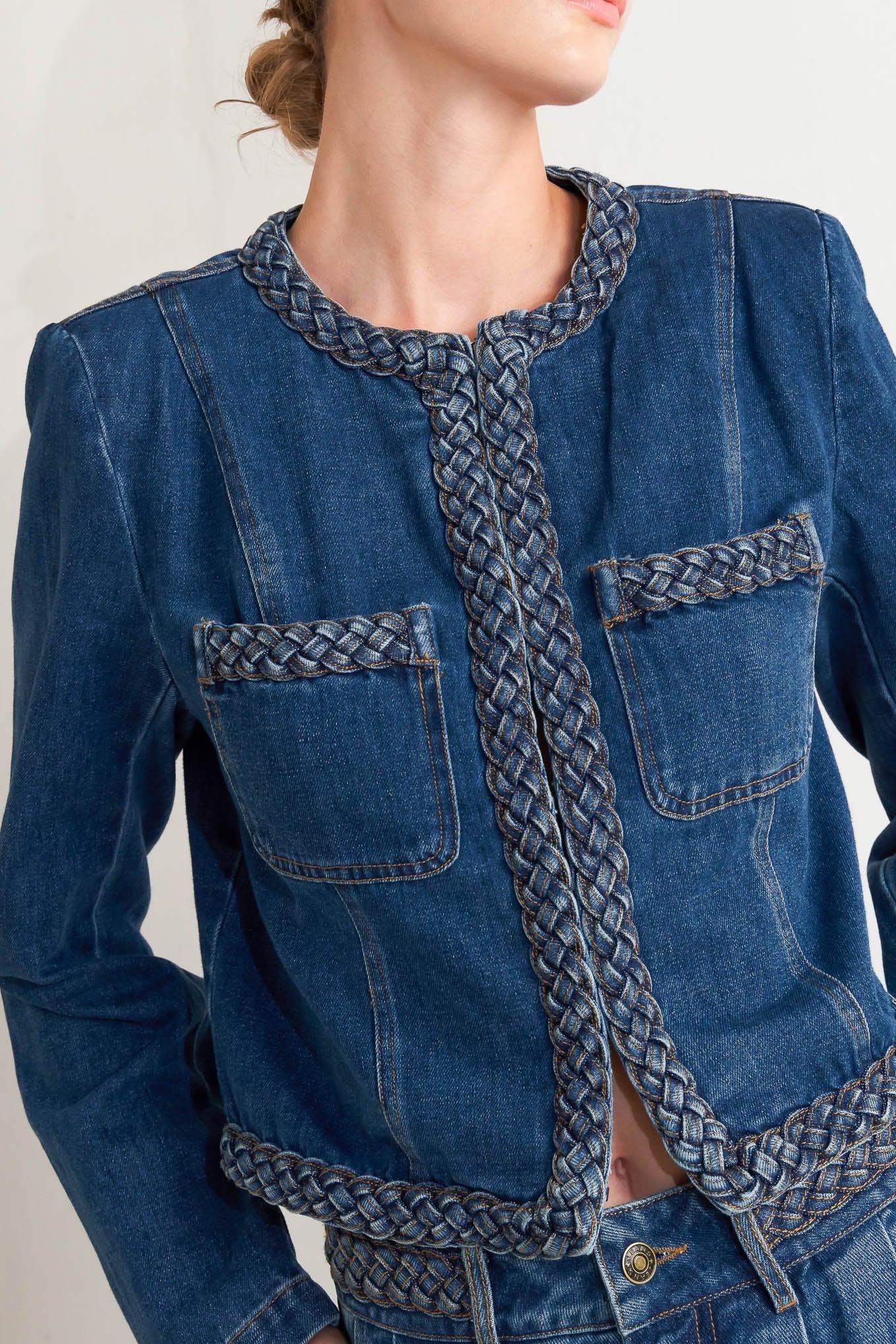 HERITAGE TWIST DENIM JACKET Flying Tomato