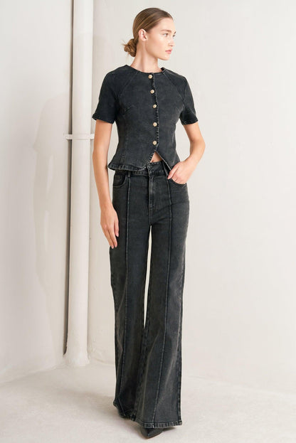 ELEGANT EVERYDAY LOOK DENIM JACKET Flying Tomato