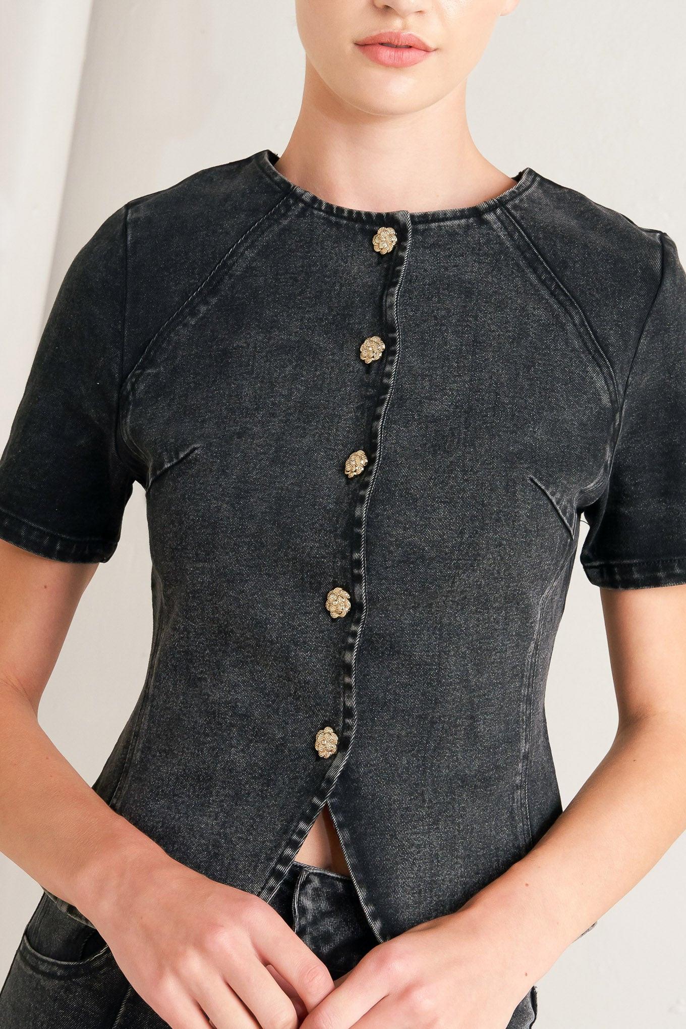 ELEGANT EVERYDAY LOOK DENIM JACKET Flying Tomato
