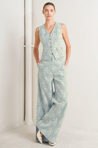 EASY ELEGANCE WOVEN LACE VEST Flying Tomato