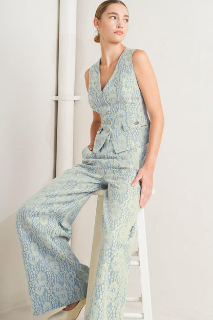EASY ELEGANCE WOVEN LACE VEST Flying Tomato