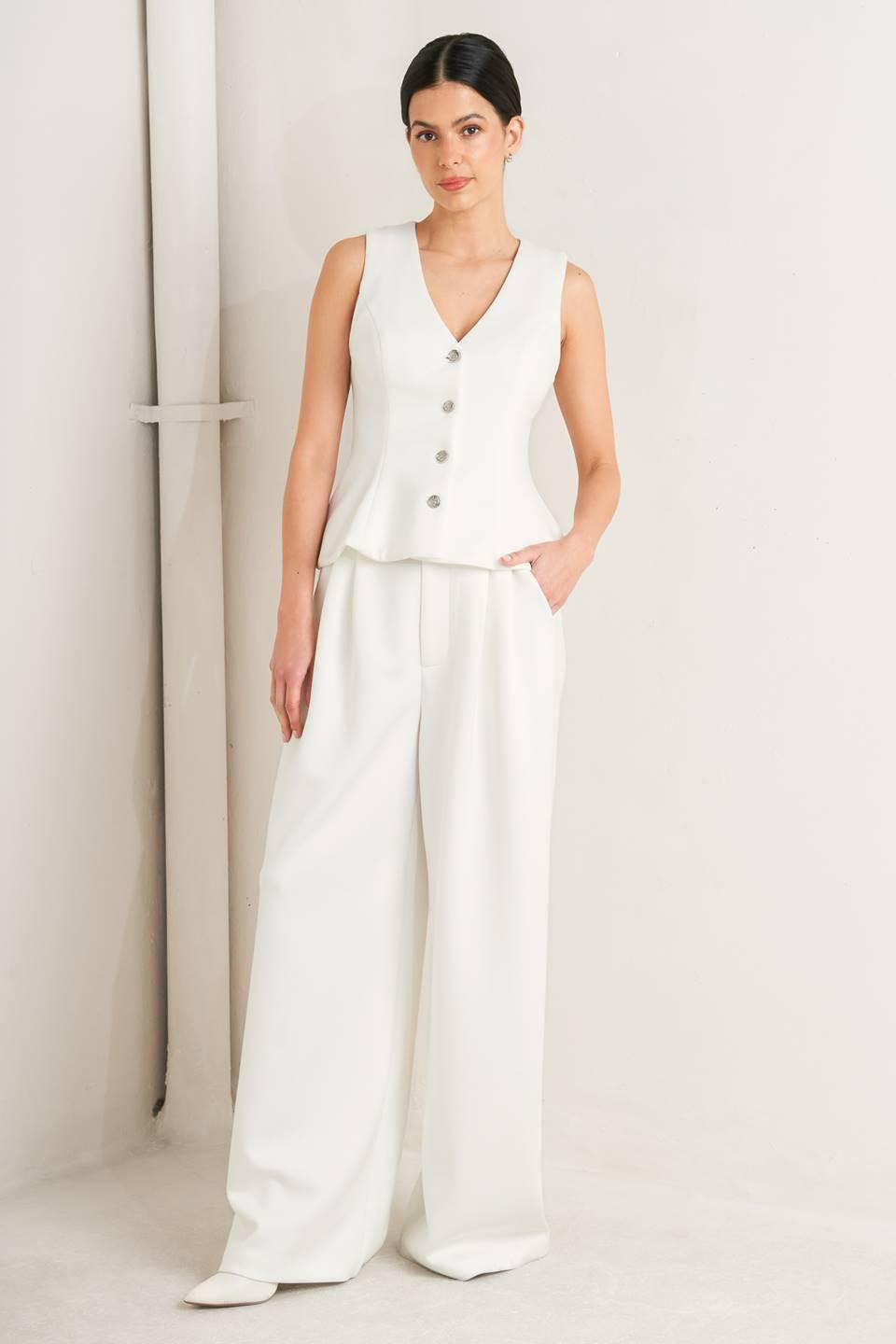 PURE ELEGANCE WOVEN VEST Flying Tomato