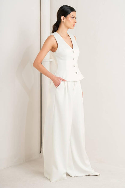 PURE ELEGANCE WOVEN VEST Flying Tomato