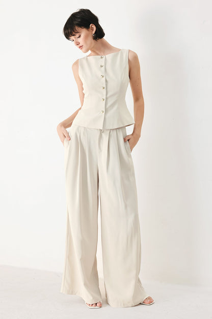MODERN MINIMAL WOVEN VEST Flying Tomato