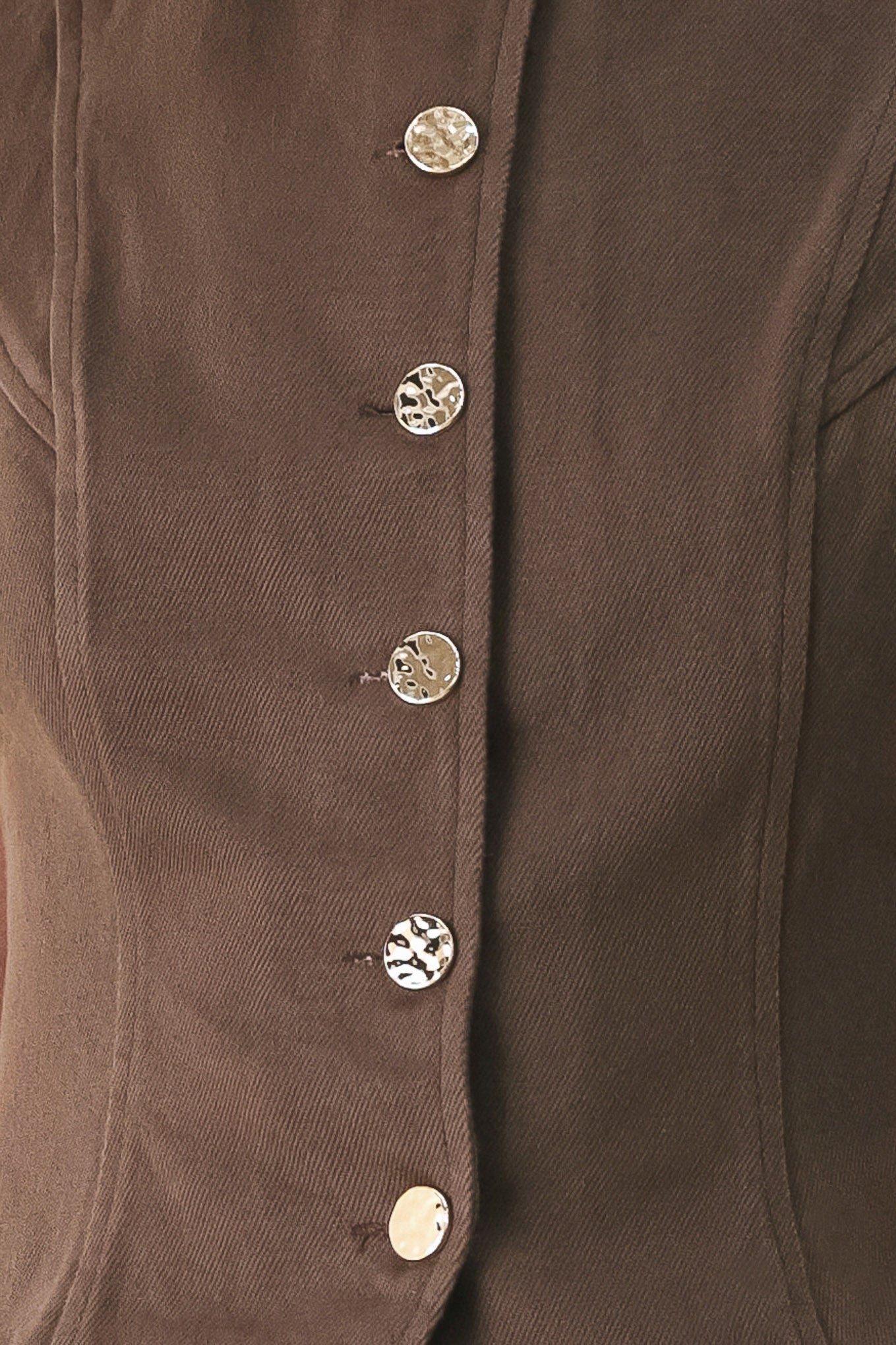 BROWN SUGAR STATEMENT WOVEN VEST Flying Tomato