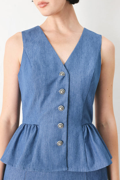 CASUAL ROMANCE WOVEN VEST Flying Tomato