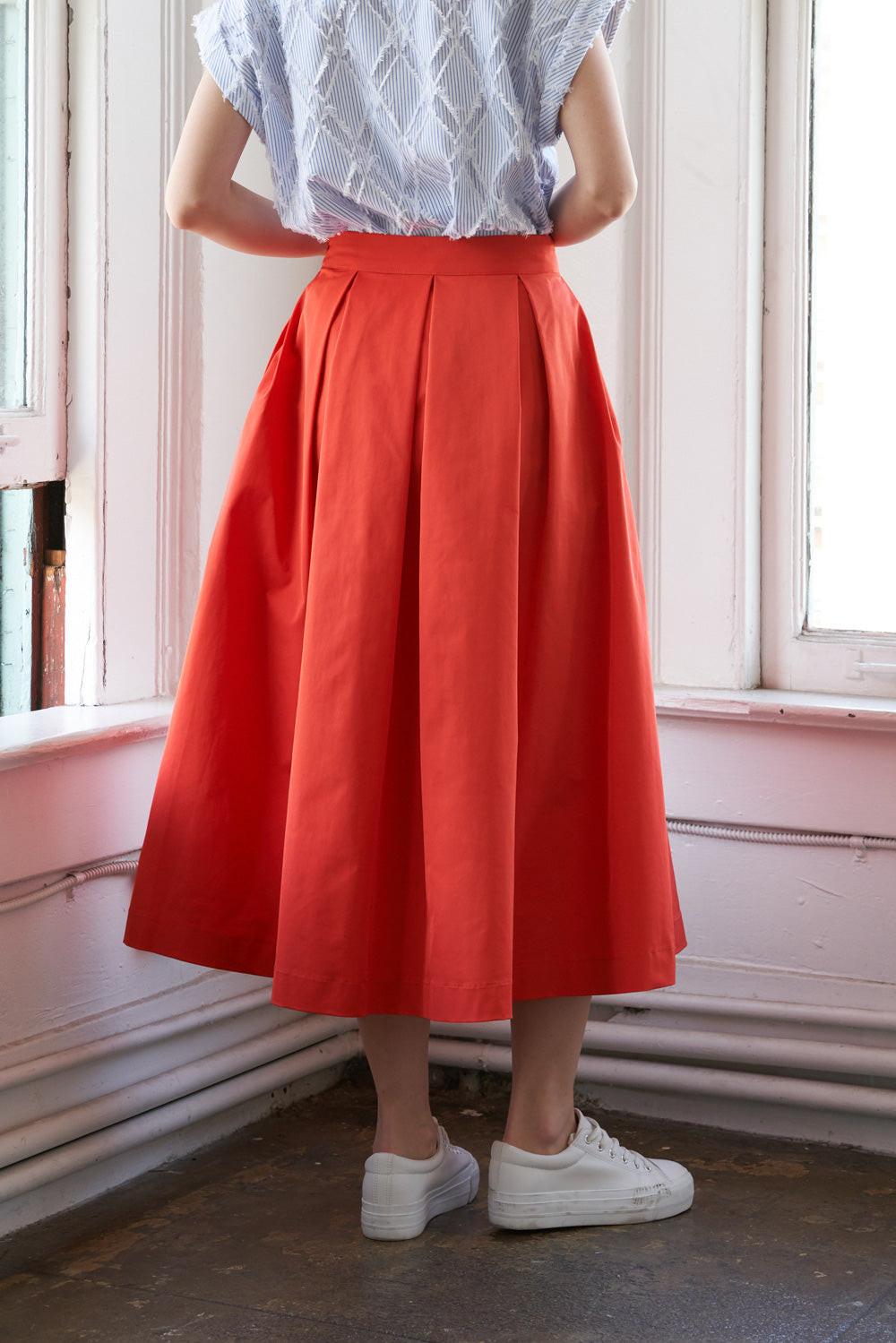 LOVE OF MINE WOVEN MIDI SKIRT Flying Tomato