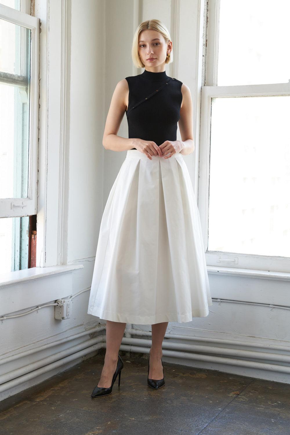 LOVE OF MINE WOVEN MIDI SKIRT Flying Tomato
