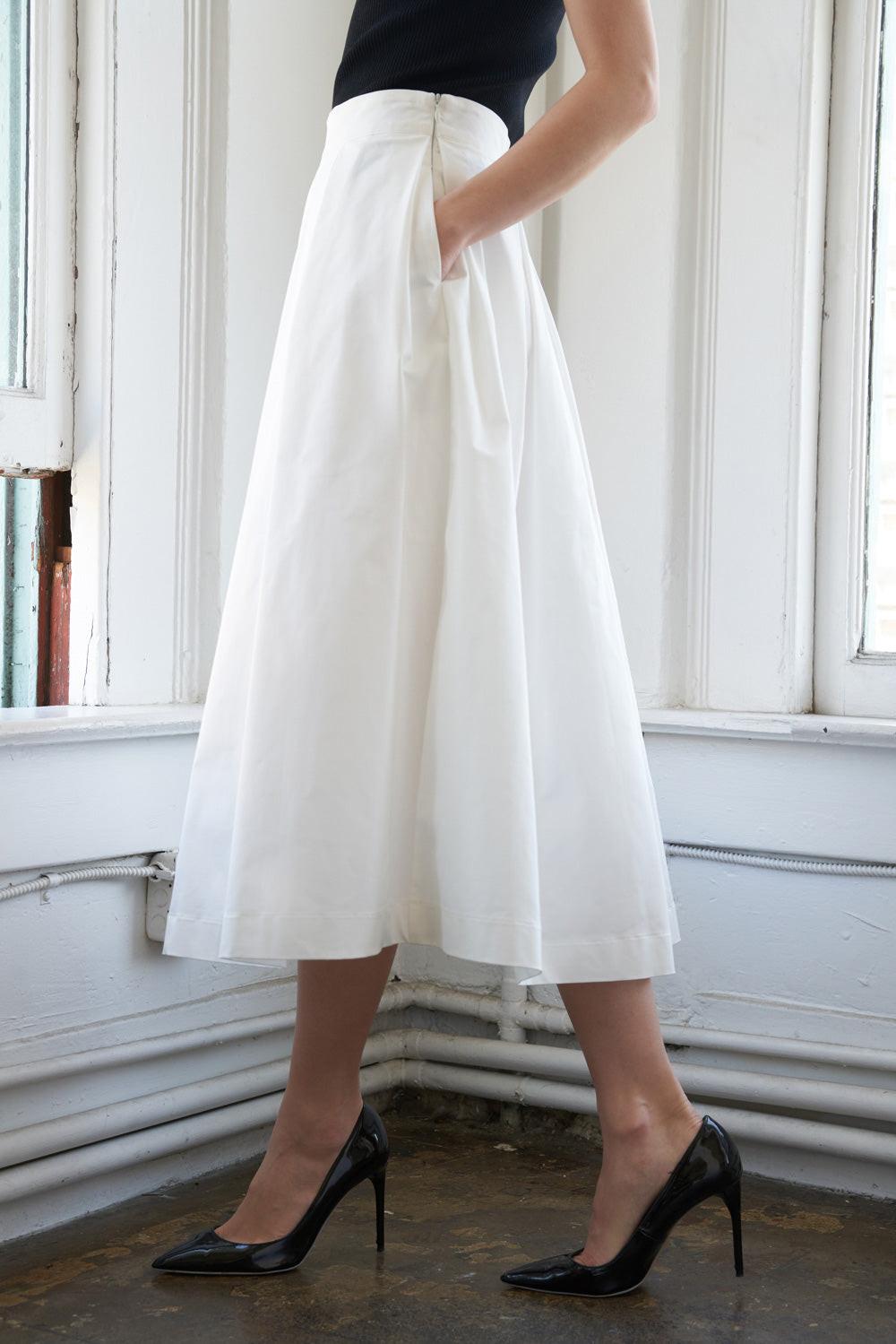 LOVE OF MINE WOVEN MIDI SKIRT Flying Tomato