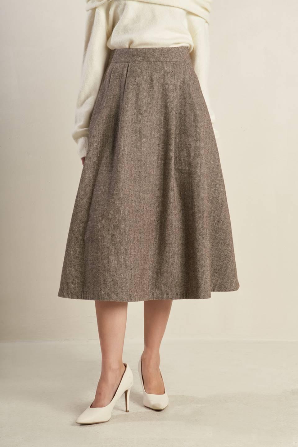 OVER YOU AGAIN WOVEN FULL SKIRT Flying Tomato