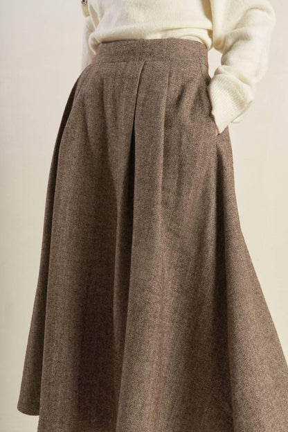 OVER YOU AGAIN WOVEN FULL SKIRT Flying Tomato