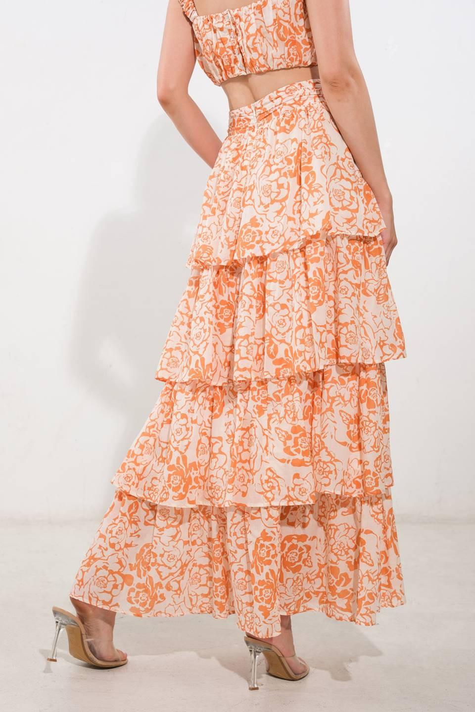 THERE IN MY MIND WOVEN MAXI SKIRT Flying Tomato