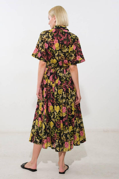 LOVE YOU MORE WOVEN MIDI SKIRT Flying Tomato