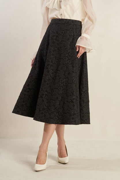 FOREVER DAYDREAMING WOVEN MIDI SKIRT Flying Tomato
