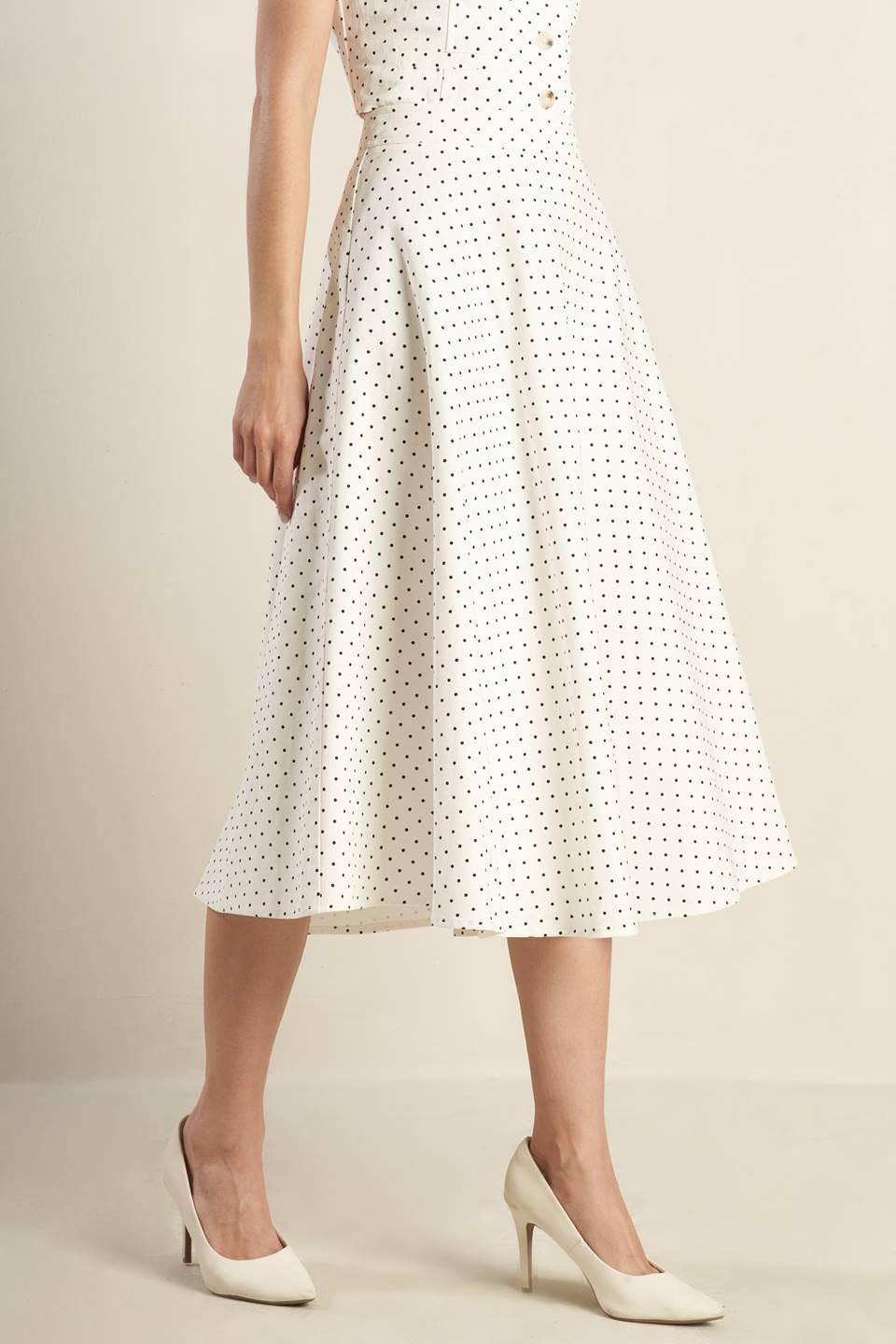 WALK WITH ME WOVEN MIDI SKIRT Flying Tomato