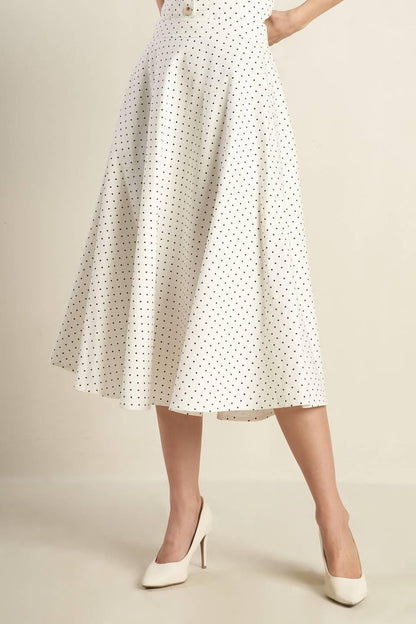 WALK WITH ME WOVEN MIDI SKIRT Flying Tomato
