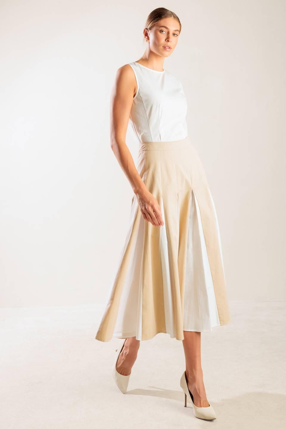 THE SWEETEST THING WOVEN MIDI SKIRT Flying Tomato