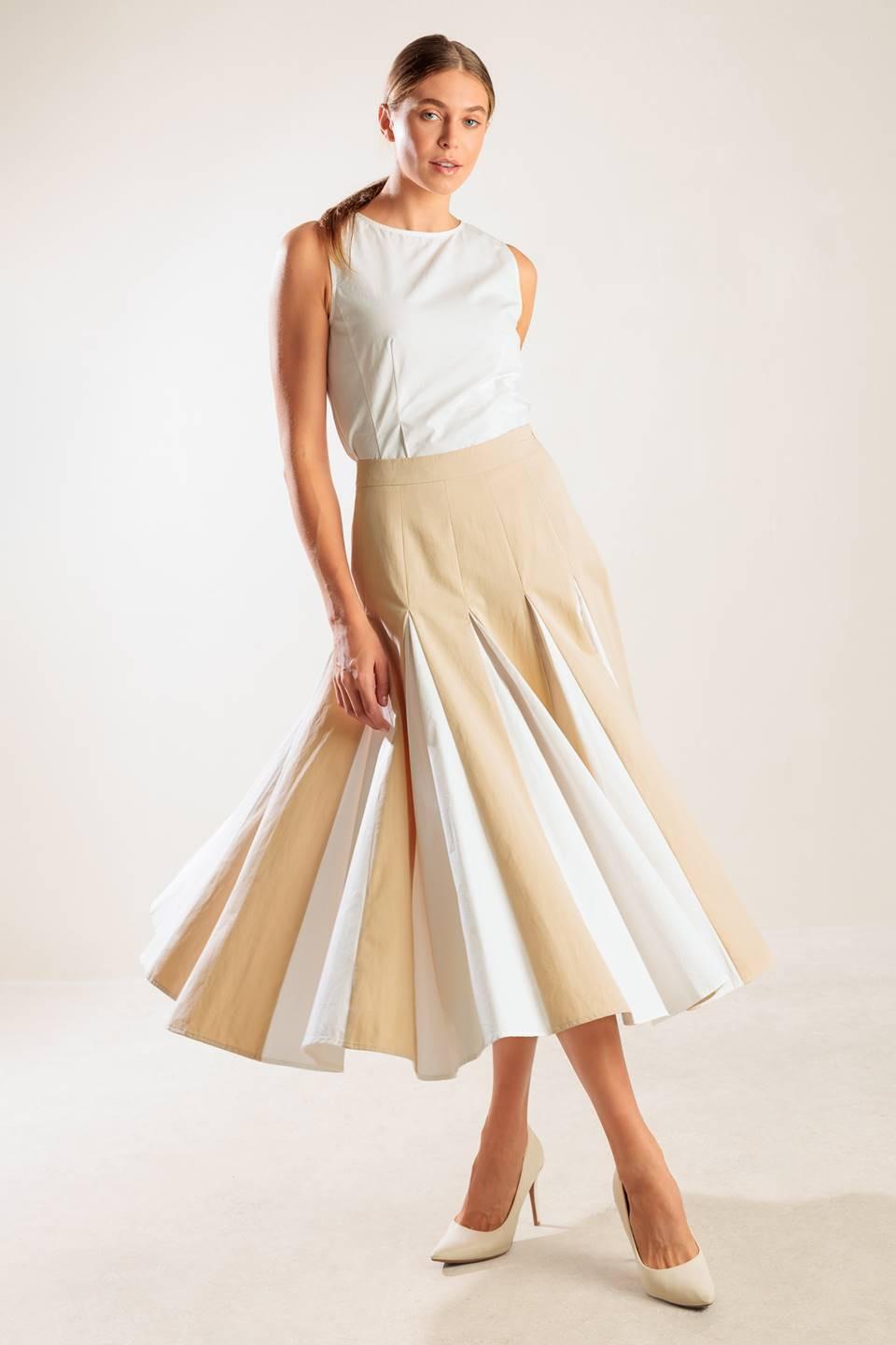 THE SWEETEST THING WOVEN MIDI SKIRT Flying Tomato