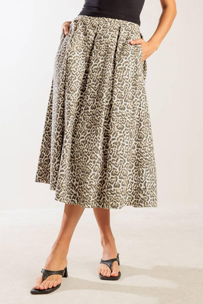 SOMETHING SPECIAL WOVEN MIDI FULL SKIRT Flying Tomato