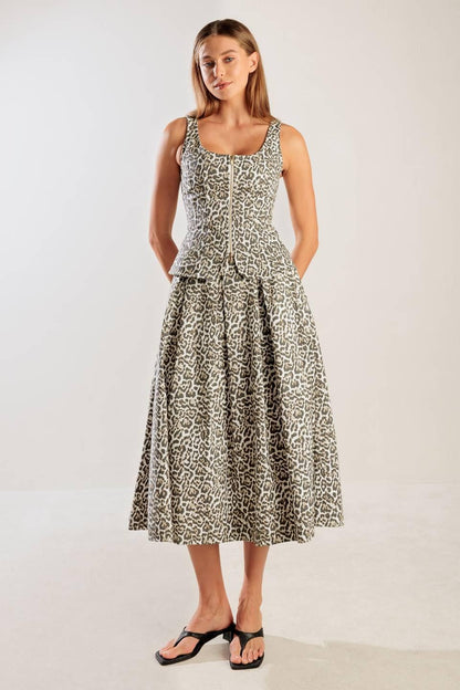 SOMETHING SPECIAL WOVEN MIDI FULL SKIRT Flying Tomato