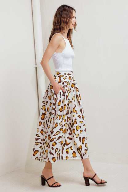 CITY JUNGLE WOVEN FULL SKIRT Flying Tomato