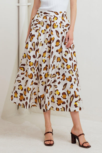 CITY JUNGLE WOVEN FULL SKIRT Flying Tomato