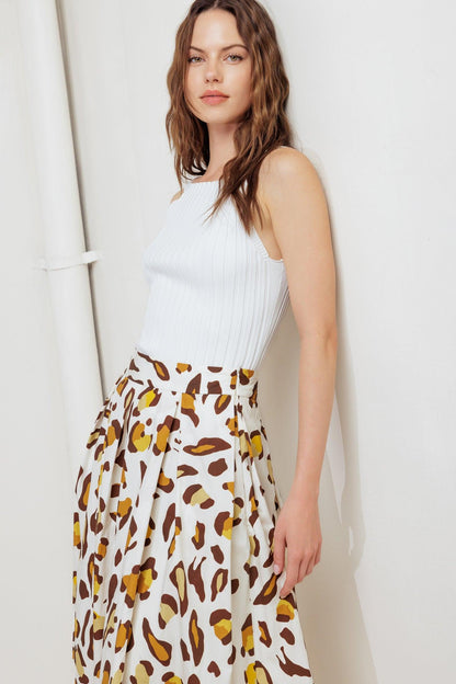 CITY JUNGLE WOVEN FULL SKIRT Flying Tomato