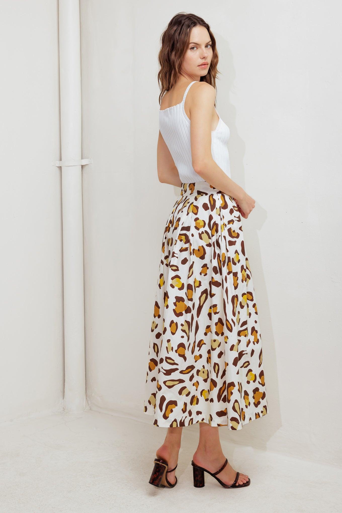 CITY JUNGLE WOVEN FULL SKIRT Flying Tomato