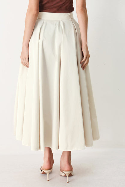 ROUGE ALLURE WOVEN FULL MIDI SKIRT Flying Tomato