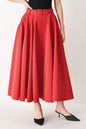 ROUGE ALLURE WOVEN FULL MIDI SKIRT Flying Tomato