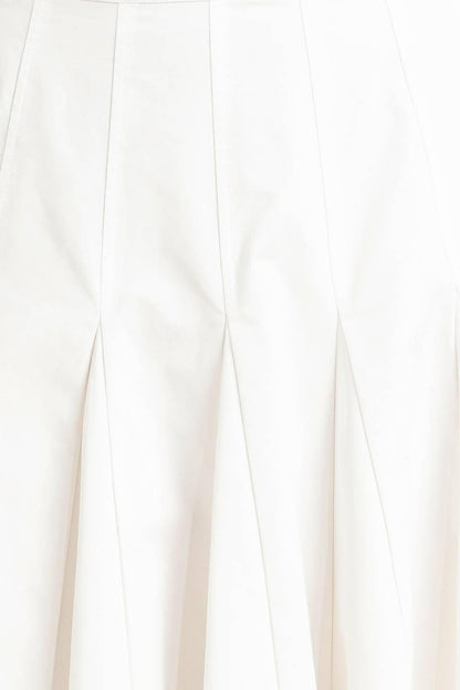 PALE FRAME WHITE WOVEN CIRCLE SKIRT Flying Tomato