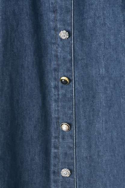 SWEET TALKER DENIM CIRCLE MIDI SKIRT Flying Tomato