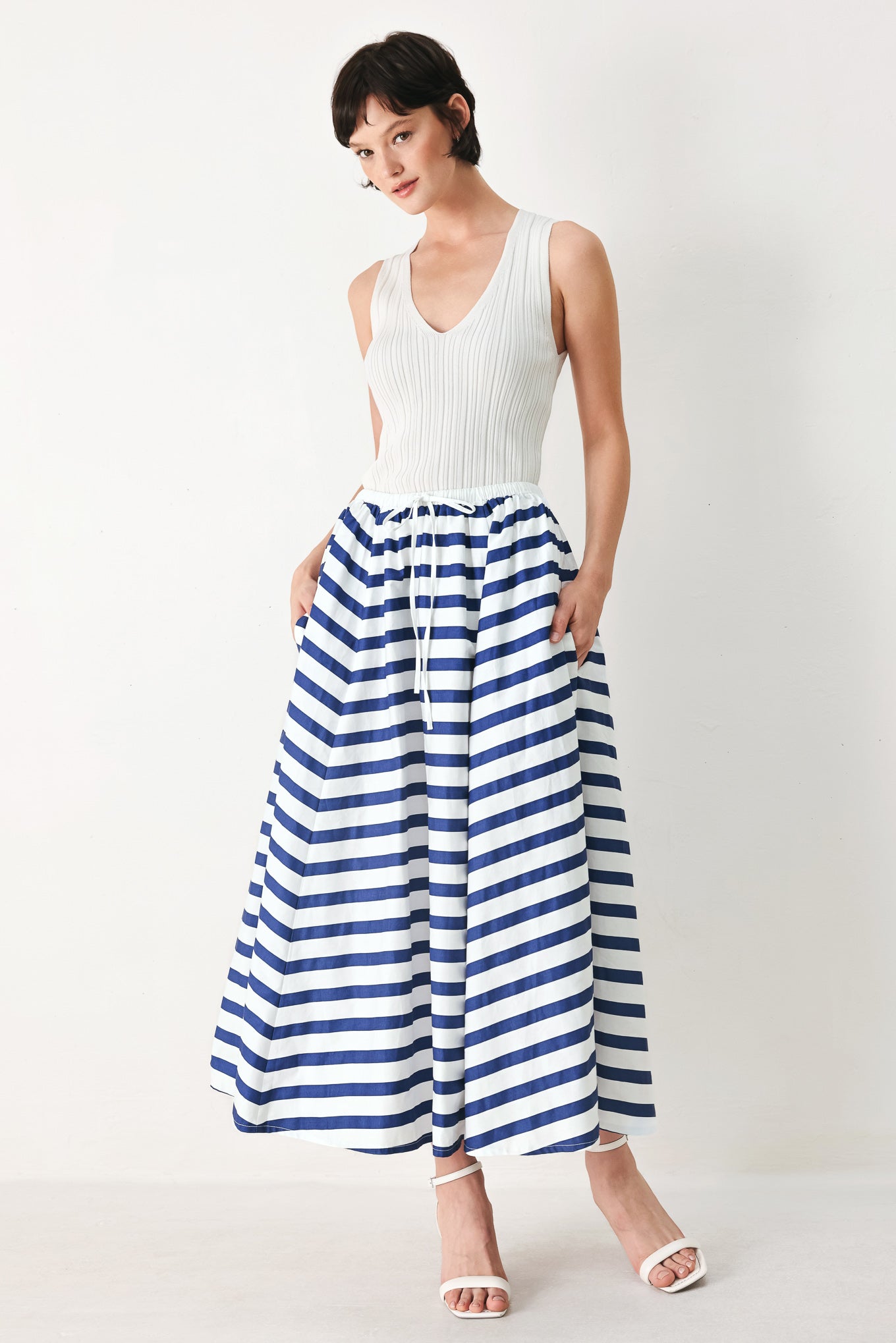 NAUTICAL NIGHTS WOVEN FULL SKIRT Flying Tomato