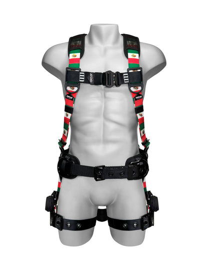 Frontline 110CTB-ML-MX Combat™ Mexican Style Full Body Harness with Aluminum Hardware and Suspension Trauma Straps VM Hardware