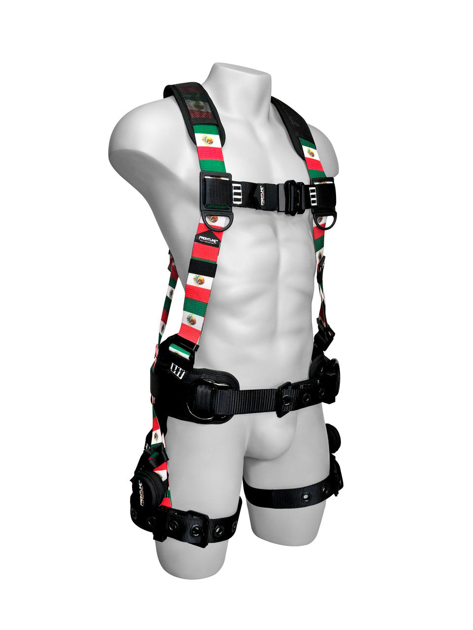 Frontline 110CTB-ML-MX Combat™ Mexican Style Full Body Harness with Aluminum Hardware and Suspension Trauma Straps VM Hardware