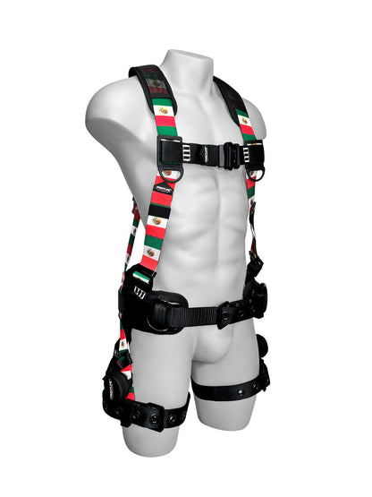 Frontline 110CTB-ML-MX Combat™ Mexican Style Full Body Harness with Aluminum Hardware and Suspension Trauma Straps VM Hardware