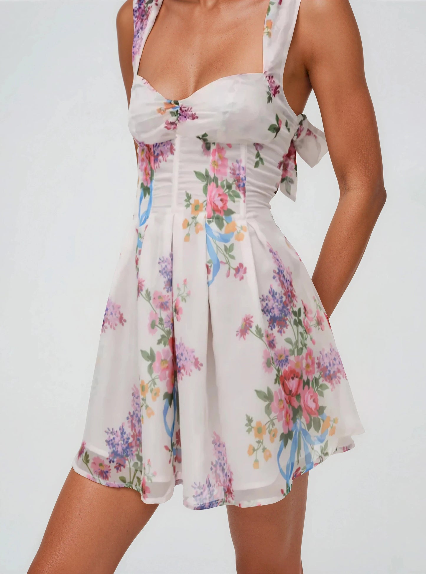 August Mini Dress – White XO, Tina