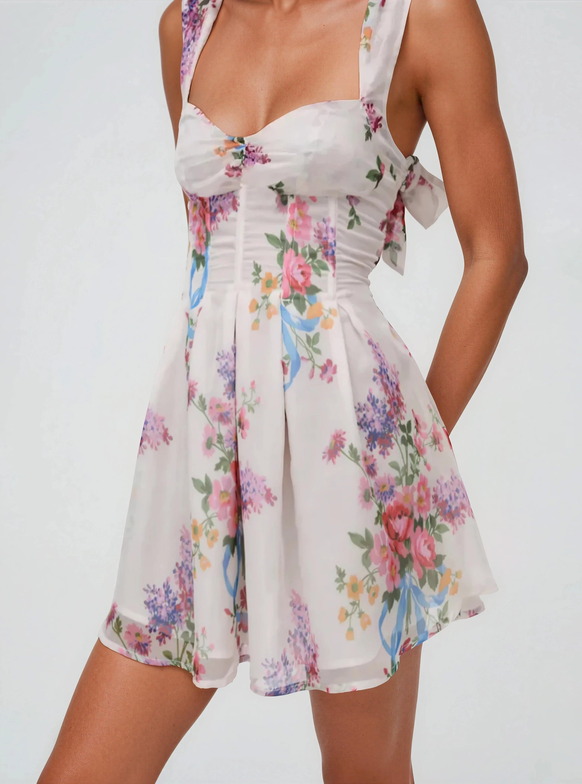 August Mini Dress – White XO, Tina