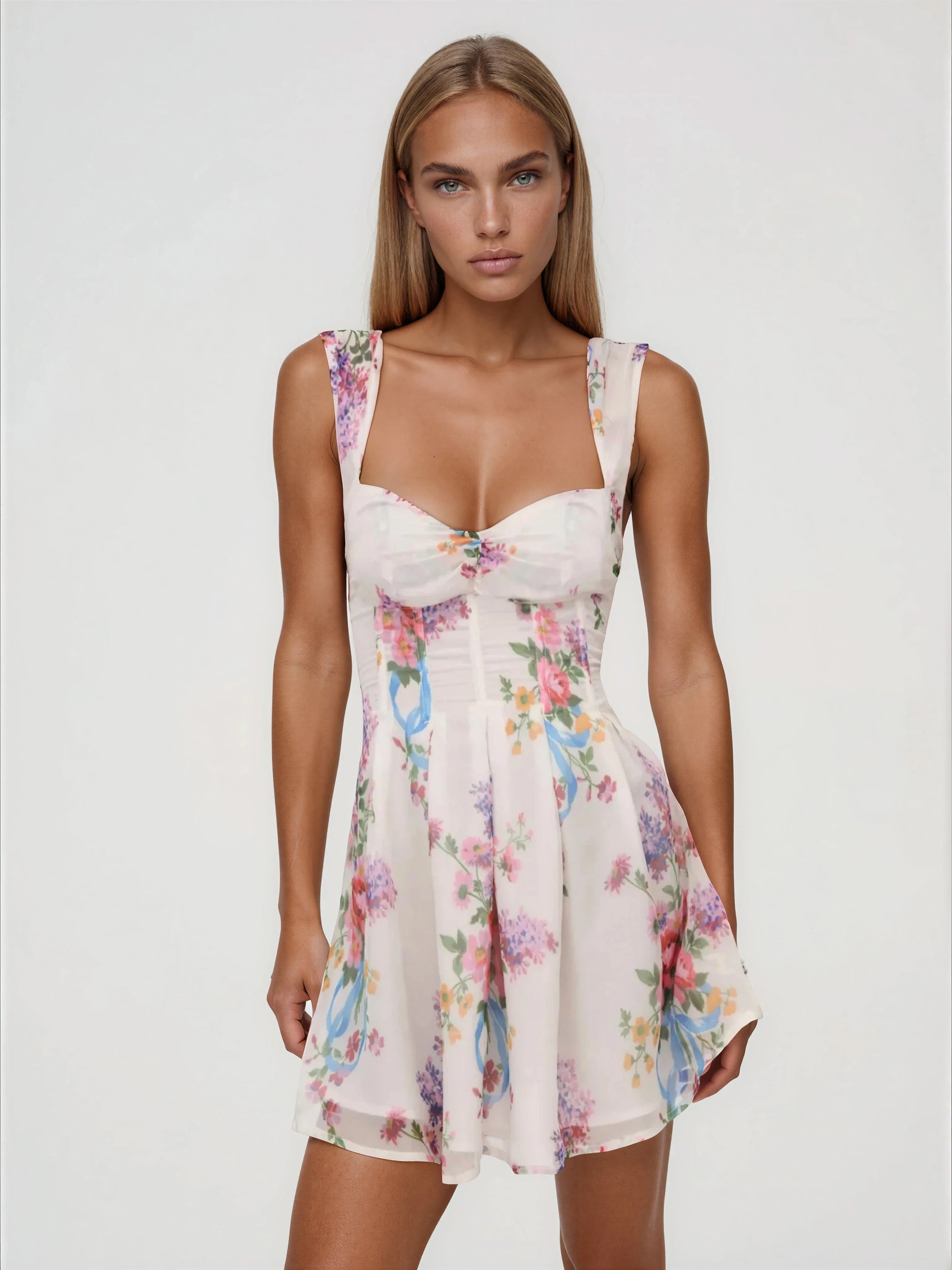 August Mini Dress – White XO, Tina
