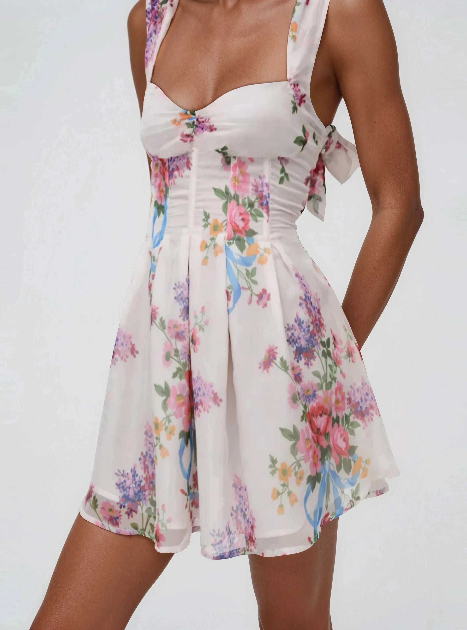 August Mini Dress – White XO, Tina